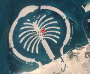 palm-island-dubai earth